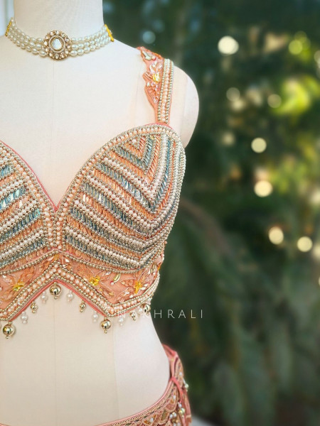 Zyrena Multicolor Embellished Lehenga Set