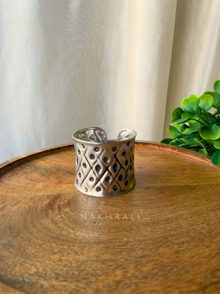 Ira Silver Textured Cuff Bracelet