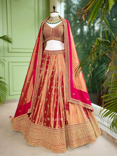 Regalia Red Banarasi Bridal Lehenga