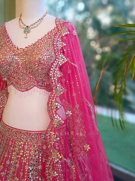 Tarang-E-Gulab Magenta Bridal Lehenga