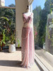 Elira Pink Sequin Drape Saree