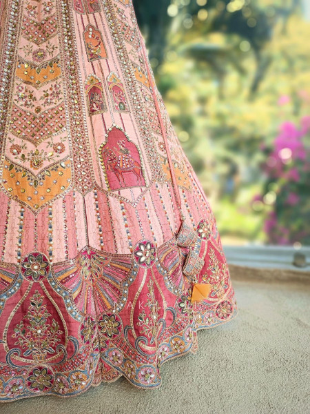 Zyrena Multicolor Embellished Lehenga Set