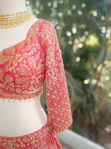 Rivanya Gajari Embroidered Lehenga Set