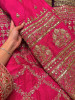 Zuleika Magenta Chanderi-Silk Blend Dress Material