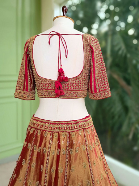 Regalia Red Banarasi Bridal Lehenga