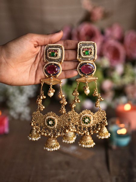 Briona Kashmiri Heritage Long Earrings