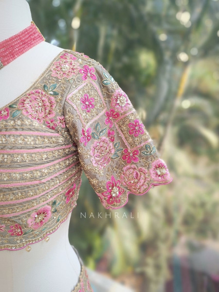 Kivara Multicolor Lehenga Set with Sequin and Embroidery Work