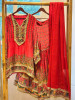 Rangvalli Magenta Modal Satin Gharara Suit Set