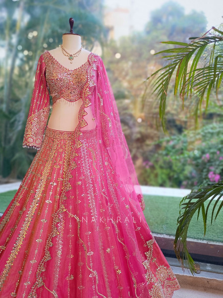 Tarang-E-Gulab Magenta Bridal Lehenga