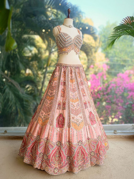 Zyrena Multicolor Embellished Lehenga Set