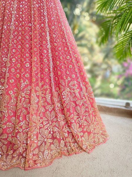 Rivanya Gajari Embroidered Lehenga Set