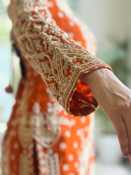 Ojasvi Mehrab Orange Sharara Set
