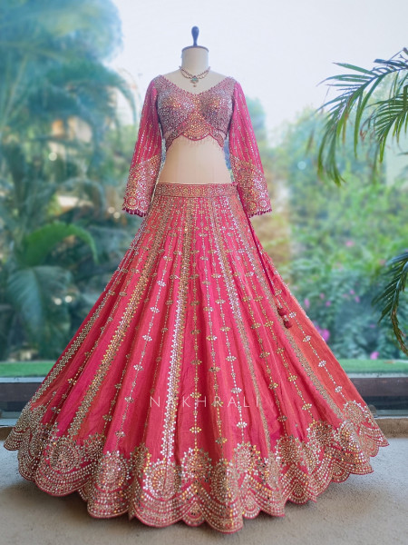 Tarang-E-Gulab Magenta Bridal Lehenga