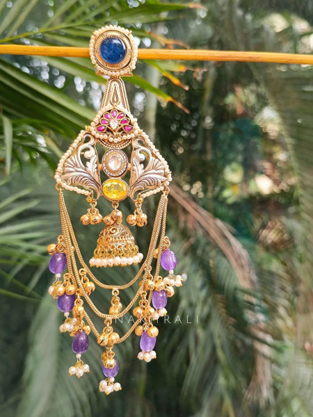 Eternal Grace Purple Dangler Earrings