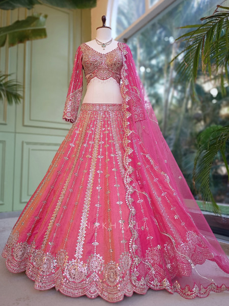 Tarang-E-Gulab Magenta Bridal Lehenga