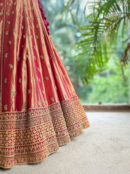 Regalia Red Banarasi Bridal Lehenga