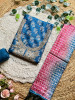 Nooraniya Blue Embroidered Dress Material Set