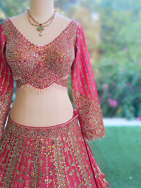 Tarang-E-Gulab Magenta Bridal Lehenga