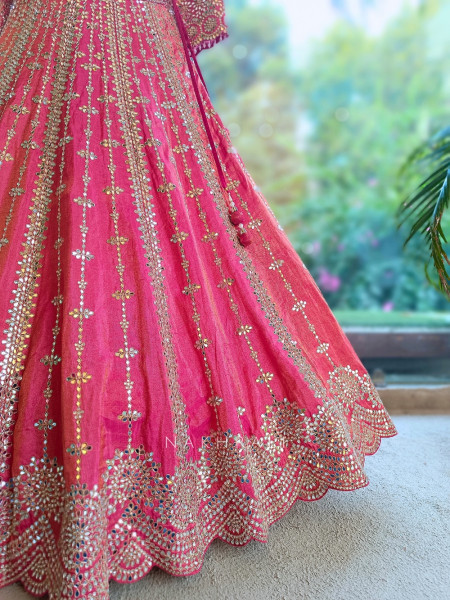 Tarang-E-Gulab Magenta Bridal Lehenga