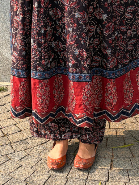 Misha Black Cotton Kurta Pant Set