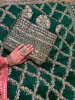 Zuleika Green Chanderi-Silk Blend Dress Material