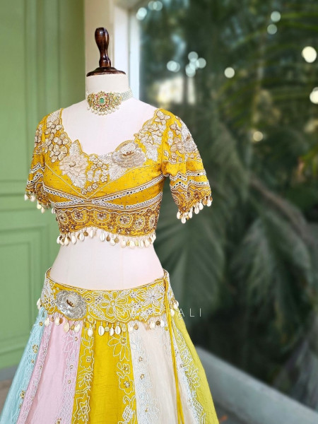 Utsaah Floral Multicolor Lehenga Set