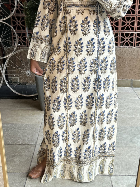 Buti Off White Cotton Kurta