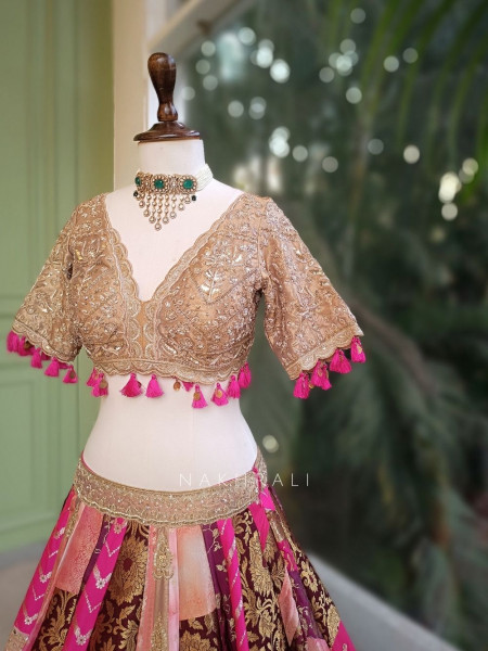 Kairi Multicolor Lehenga Set with Zari Sequin Tassel Work