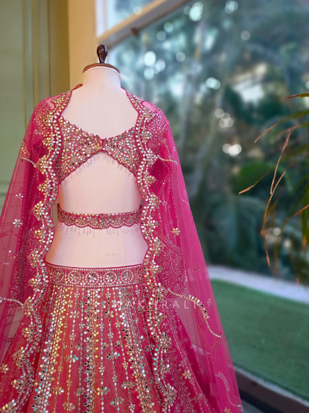 Tarang-E-Gulab Magenta Bridal Lehenga