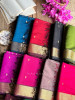 Maahishmati Wine Maheshwari Saree with Zari Border