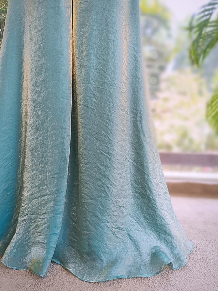 Zeraya Firozi Embroidered Peplum Palazzo Set