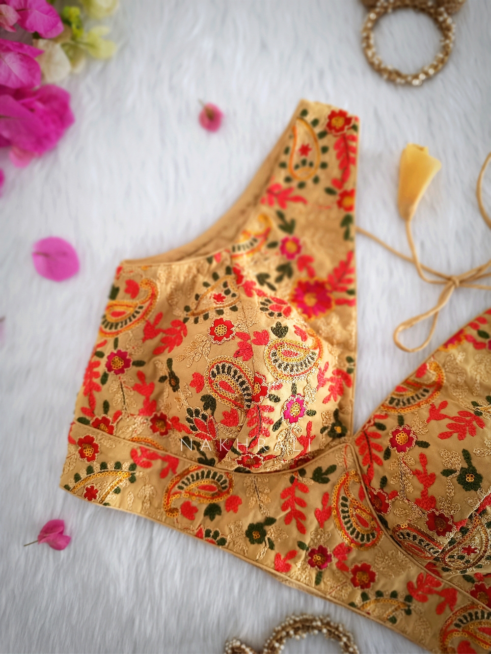 In-Vogue Retro Printed Readymade Blouses - Main Image