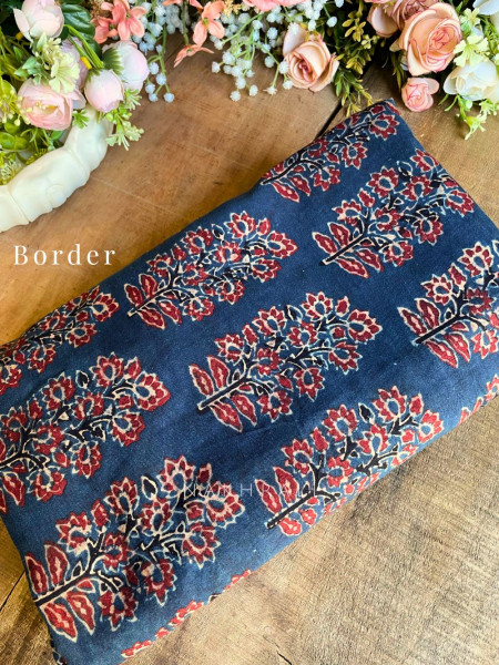 Mehrun Block Printed Cotton Angrakha Anarkali Dress