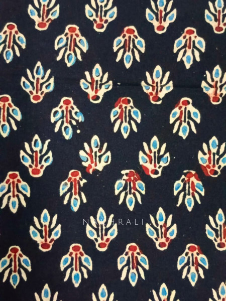 Noori Black Cotton Flared Kurta