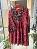 Taamara Red Cotton Block Print Top