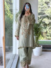 Firdaus Jewel-Neck Sea Green Suit Set