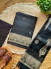 Elegant Woven Border Black Color Dress Material