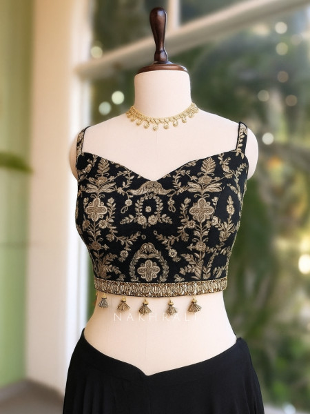 Midnight Aura Indo-Western Set