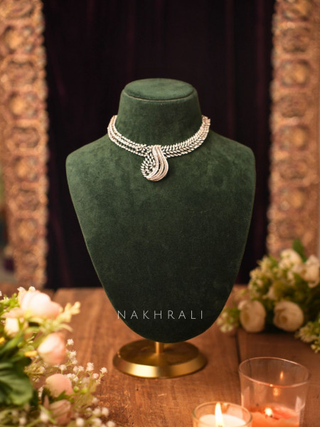 Tira Silver Necklace Set