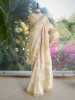 Ivory Heritage Zari Border Woven Saree