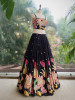 Rosabelle Black Floral Lehenga Set