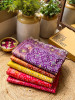 Zoraya Purple Ghatchola Saree with Elephant Motif Border