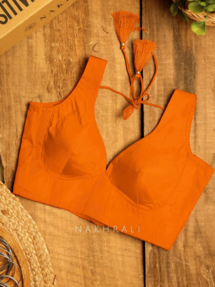 Image of Chandini OrnageCotton Silk Blouse