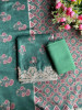 Green Grace Printed Dress Material with Embroidered Dupatta