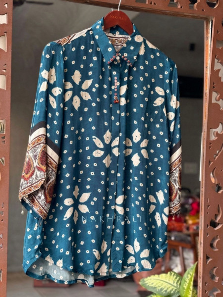 Gatha Firozi Printed Shirt in Soft Fabric