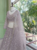 Dirgika Purple Lehenga Set with Embroidery and Sequin Work