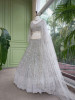 Dirgika Grey Lehenga Set with Embroidery and Sequin Work