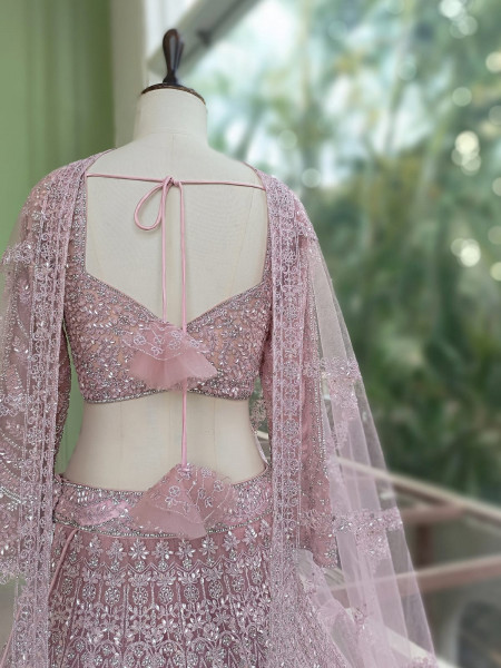 Roop-shrangaar  Pink Lehenga Set with Heavy Embroidery