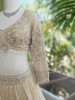 Neerja Cream Lehenga Set with Cut Dana &amp; Sequin Work