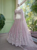 Nirvax Purple Lehenga Set with Cut Dana &amp; Sequin Work